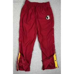 VTG Florida State Seminoles Pant Mens L Red NCAA Basketball Pro Tuff Tearaway